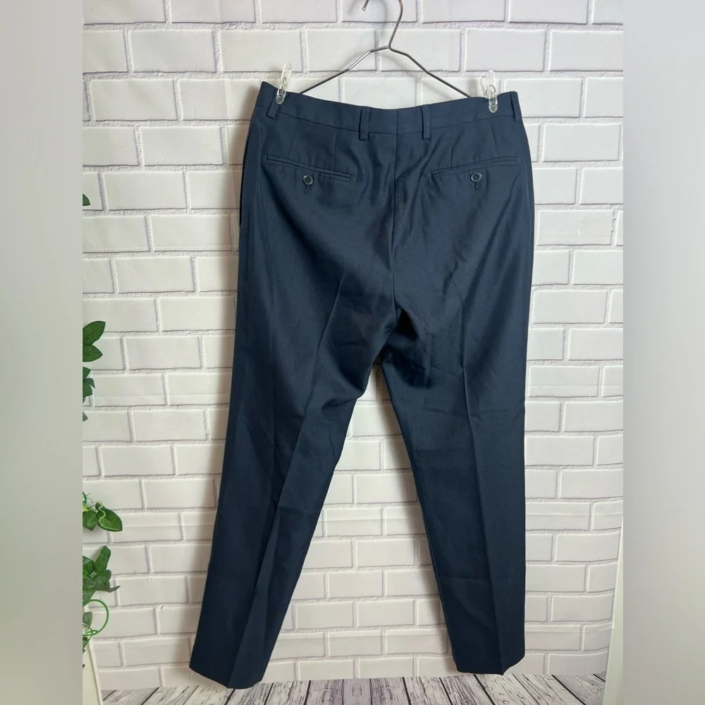 CALVIN KLEIN Blue Dress Pants with Tailored Slim Fit/size 32Wx30L